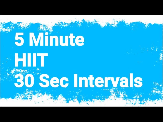 5 Minute HIIT Workout Timer || 30 Second Intervals
