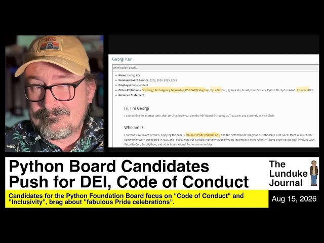 Python Board Candidates Push for DEI, Code of Conduct