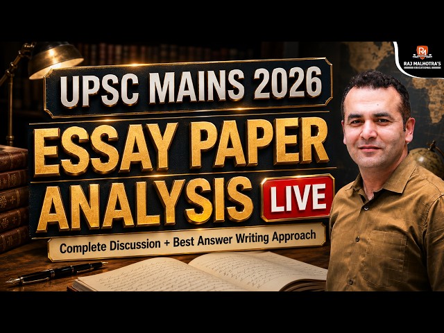 UPSC Mains 2026 Essay Paper Analysis | Complete Discussion + Best Answer Writing Approach | Raj Sir
