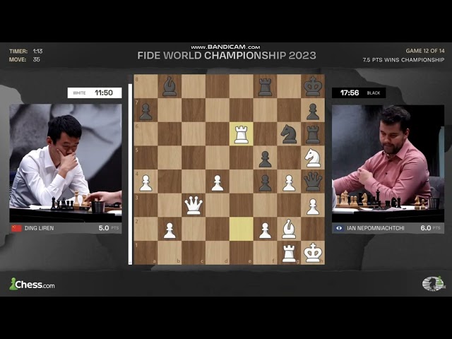 Nepo crumbled on game 12 lost. Devastated. Hard to watch