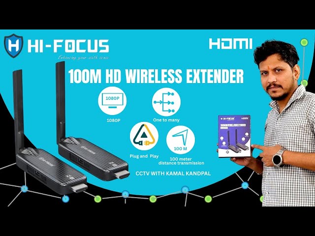 HiFocus Wireless HDMI Extender Video | 100 M HD Wireless Extender