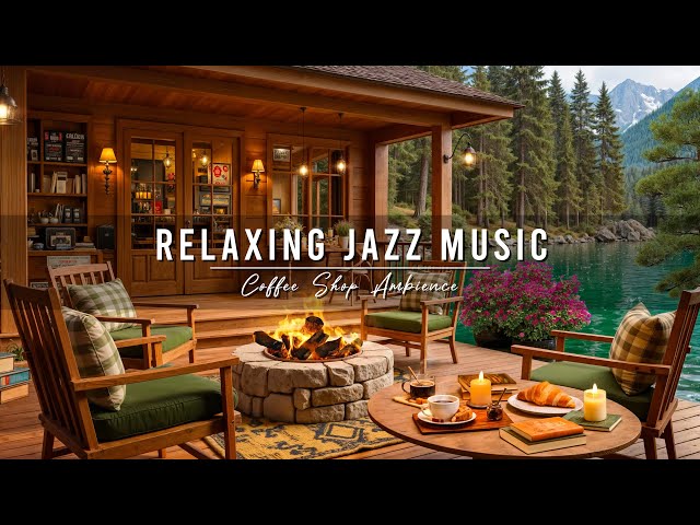 Begin Your Day with Jazz Relaxing Music at Cozy Porch Ambience ☕ Smooth Jazz Instrumental Music