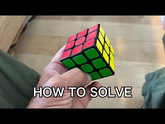 How to solve a Rubik’s cube. Live tutorial
