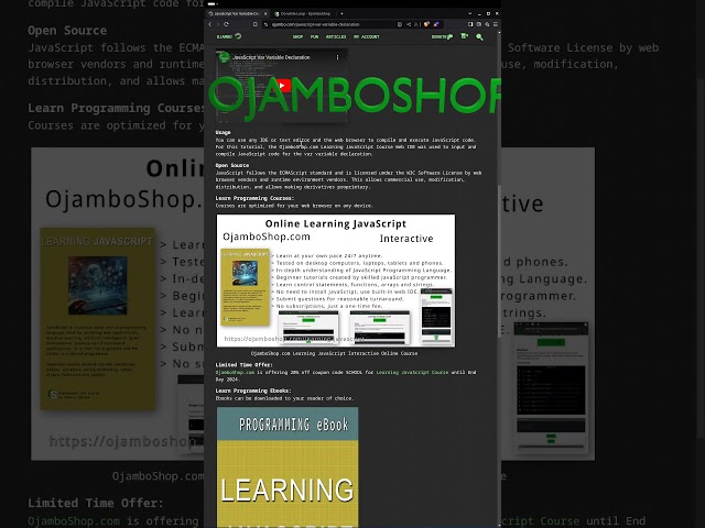 Declare Variables Using Var In JavaScript