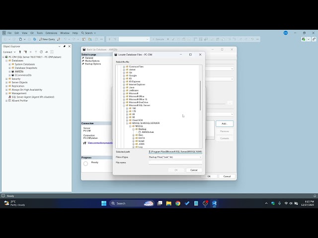 MS SQL Server Database Backup & Recovery | SSMS Full Walkthrough
