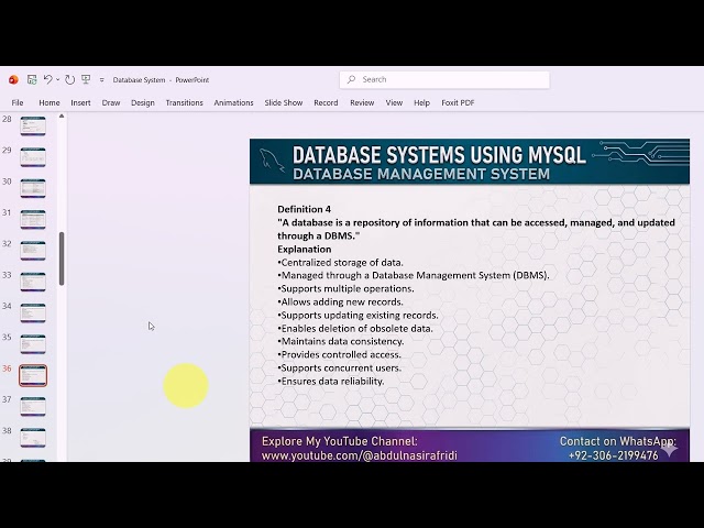 Database System1| What is Database  Explained in details|Lect-06