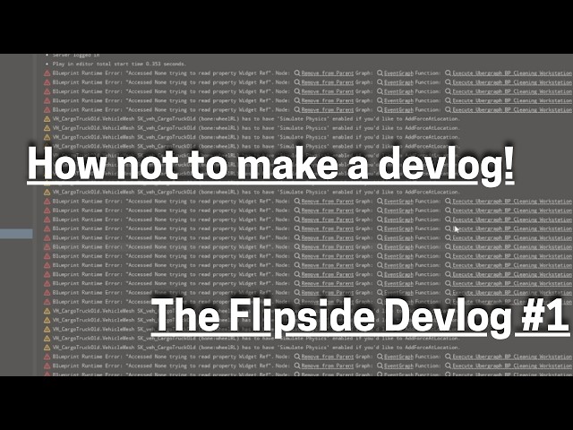 (How not to make a) Devlog #1