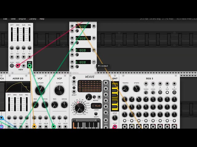 Weave Sequences Nice Chords VCV Rack Tutorial Ambient Synth
