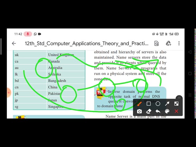 12th computer application Name server explanation