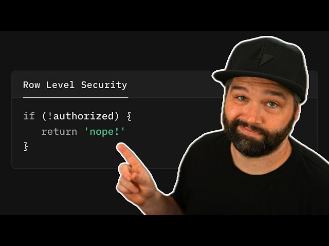 Advanced Row Level Security (RLS) Policies // Authorization Deep Dive