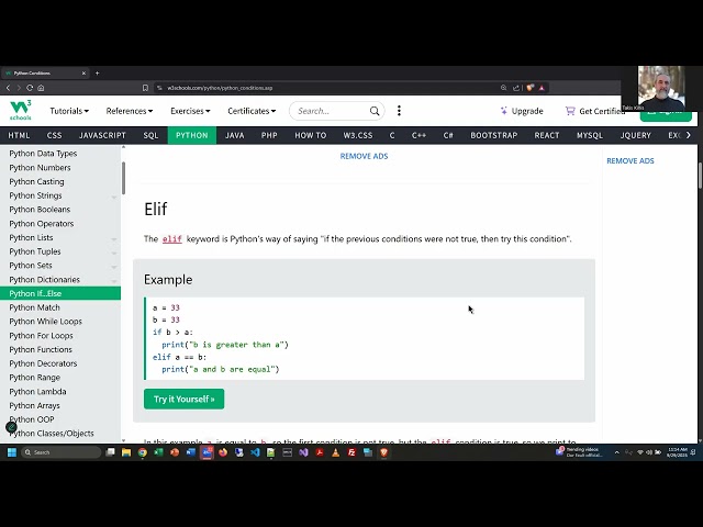 Python - Unit 3 Lecture/Demo - Operators, If, elif, else, match case, strings, etc  - Fall 2025