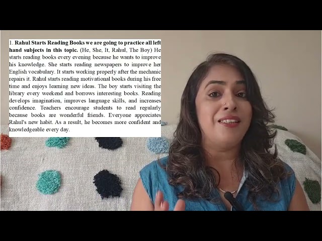 English Learning Gerund in Spoken English Starts + Gerund with He, She, It, Name