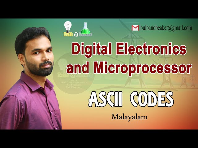 ASCII Codes | Digital Electronics and Microprocessor | Malayalam
