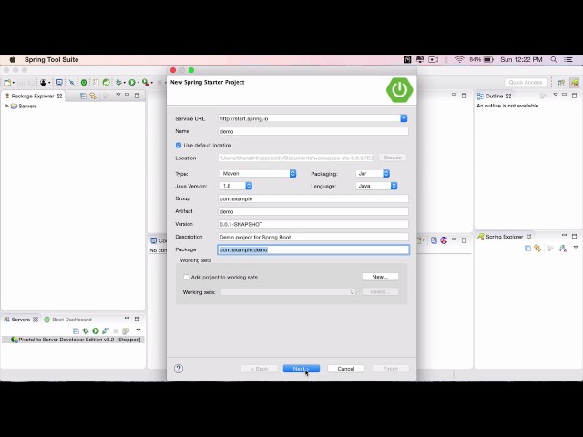 Create a Spring Boot Project Using Spring Tool Suite