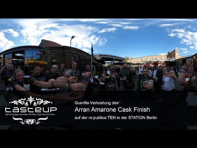 Guerilla-Tasting: Arran Amarone Cask Finish auf der re:publica TEN in 360° | #rpTEN