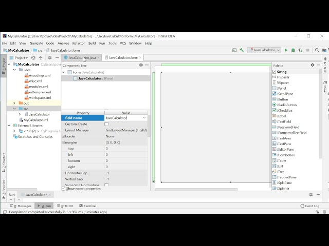 Java GUI Calculator with IntelliJ Part 2