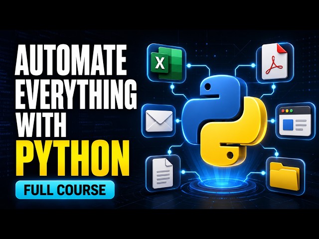 Python Automation Full Course | 12x Your Productivity