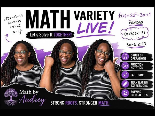 Math by Audrey | Morning Algebra Review series