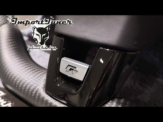 Volkswagen Golf R mk6 matt carbon steering wheel - Volante Volkswagen Golf R mk6 carbono mate custom