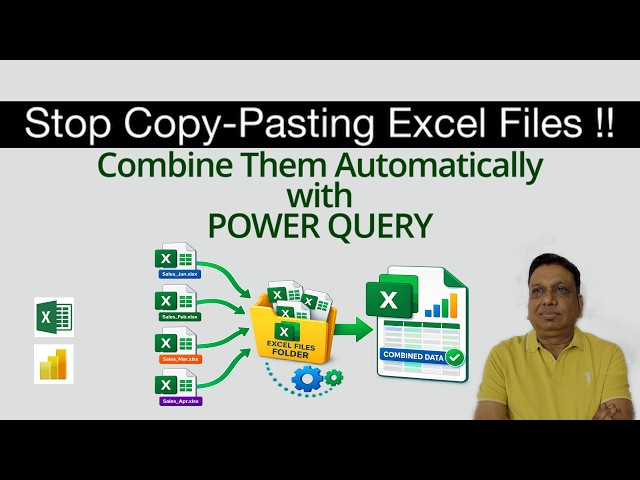 Combine Excel Files Automatically with Power Query | Stop Copy Pasting Excel Files with Power Query