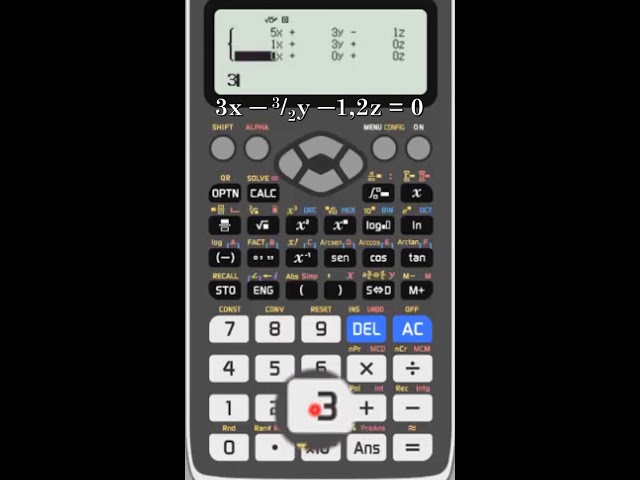 Resolver sistema de ecuaciones con calculadora CASIO fx-570 o fx-991 (EX SP X LA ClassWiz y ES PLUS)