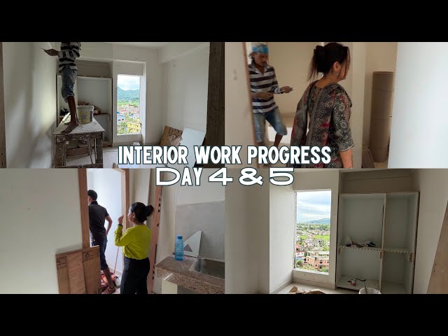 House Interior Work Progress: Day 4 & Day 5! 🏡 | Kitchen, Wardrobes & Curtain Measurements