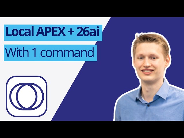 Run local Oracle APEX (with 26ai and ORDS) in minutes
