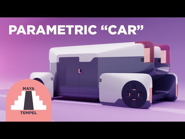 Autodesk Maya - Parametrisches "Fahrzeug" - Parametric "Car"
