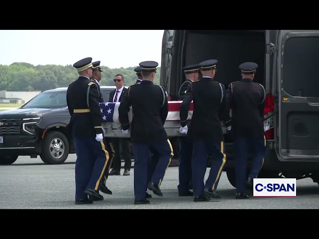 President Trump Attends Dignified Transfer Ceremony