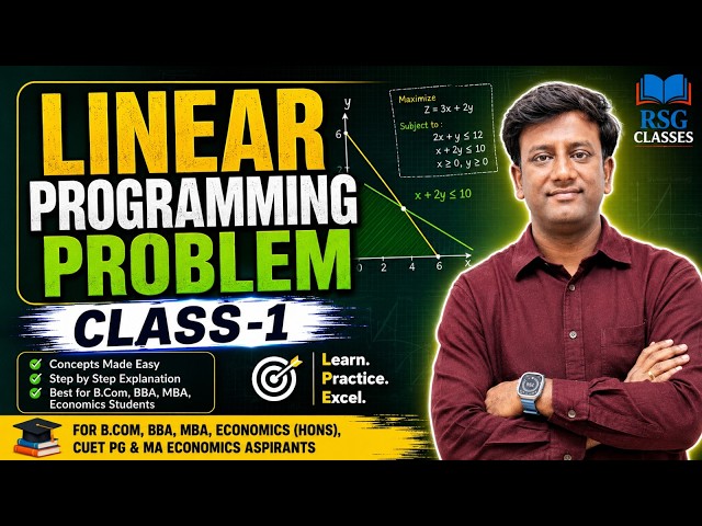 Linear Programming Problem Class 1 |Complete Introduction & Basics | Operations Research | Rahul Sir