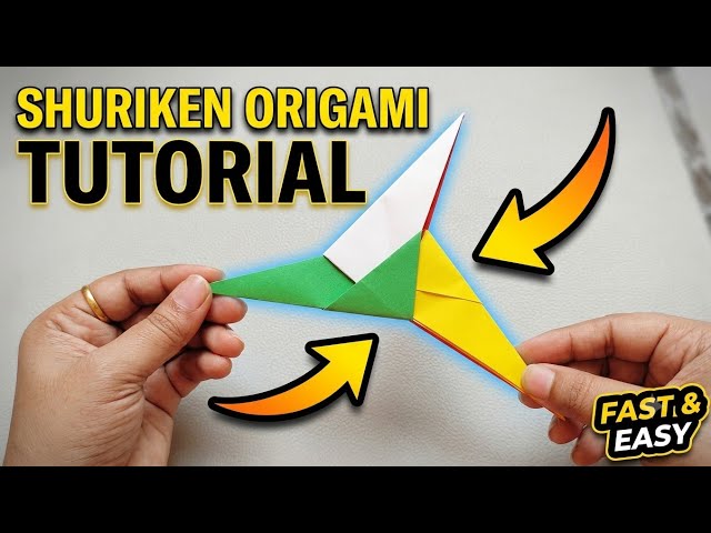 How to make paper SHURIKEN ORIGAMI TUTORIAL stap by stap || paper crafts 