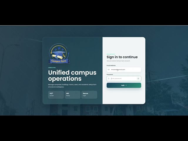 Campus Sync ERP | Complete School, College & University Management System | Spring Boot + Angular