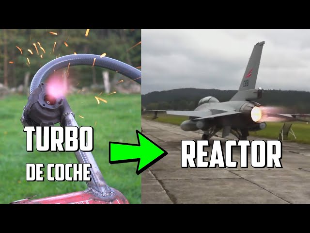 WE MANUFACTURED AN AIRPLANE JET ENGINE WITH A CAR TURBO