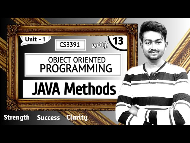 Java Methods in Tamil Call by value in Java Tamil Call by reference in Java in Tamil OOPS in Tamil