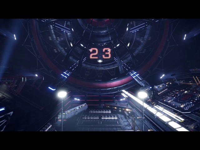 Elite: Dangerous - Docking at a High Tech Coriolis station