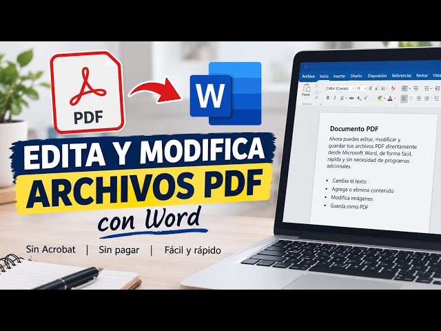 Cómo EDITAR y MODIFICAR un PDF GRATIS con Word | ¡Sin tener que comprar Acrobat Pro!