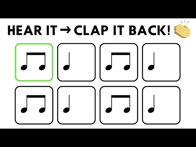 Rhythm Clap Along (Level 1 to 3) | Hear It → Clap It Back!