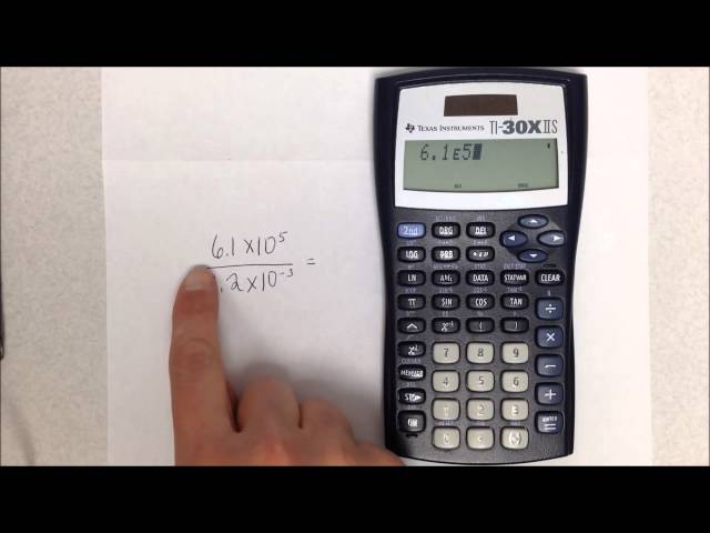 Scientific Notation on the TI30X-IIS