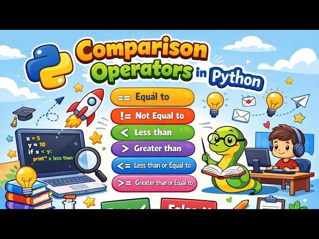 Comparison Operator in Python || List of all Coparison operator with Practical