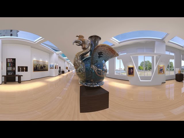 VR Virtual Art Gallery in 3D - 360 degree Interactive version