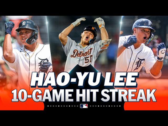 Hao-Yu Lee's 10-game hitting streak is the LONGEST EVER by a Taiwanese-born Major Leaguer! 😤