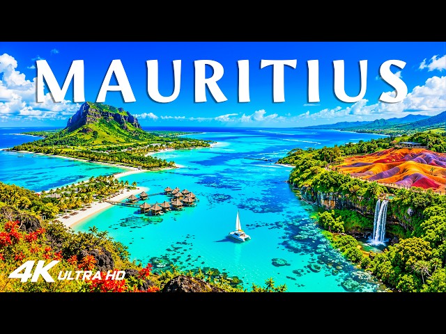 Mauritius 4K Drone Footage | Turquoise Lagoons, White Sand Beaches & Tropical Paradise