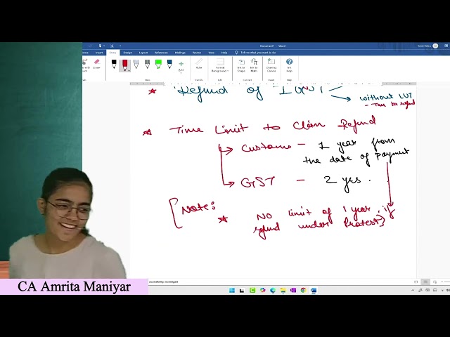 Refund under Customs | Full Chapter Explained from Module | CA Finals/ CMA | 100% Exam Oriented