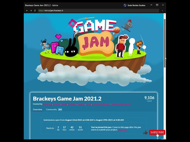 What will be the theme for Brackey's 2021.2 Game Jam?