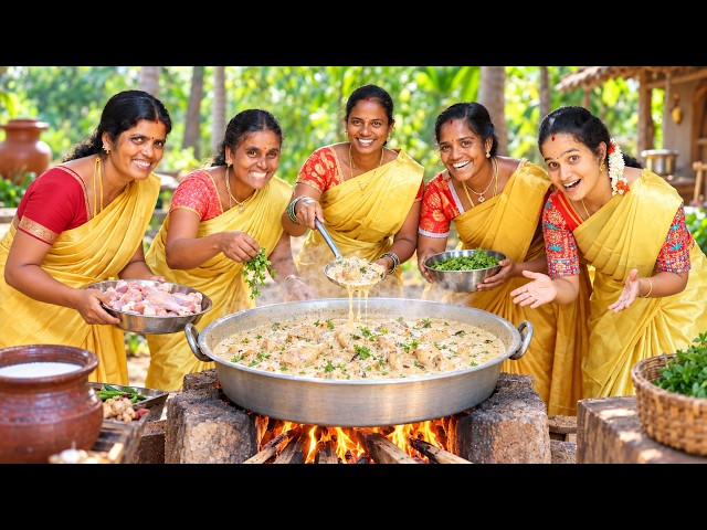 WHITE CHICKEN GRAVY | Eid Special White Chicken Gravy Recipe | 5 Women Traditional Village Cooking