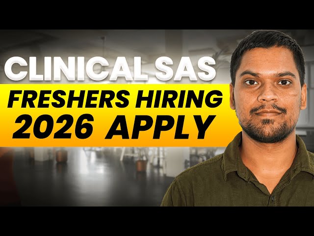 Clinical SAS fresher Vacancy & Avoid this mistake