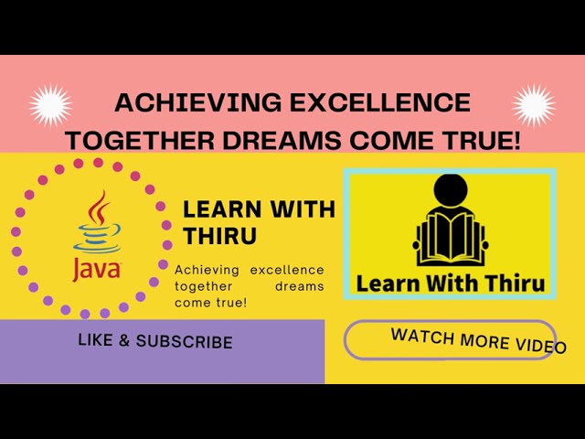 JAVA Programming | Java Nested for Loop | JAVA Program 01 |