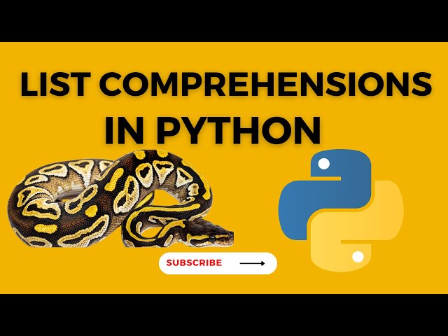 List Comprehension || Python Tutorial || Learn Python Programming