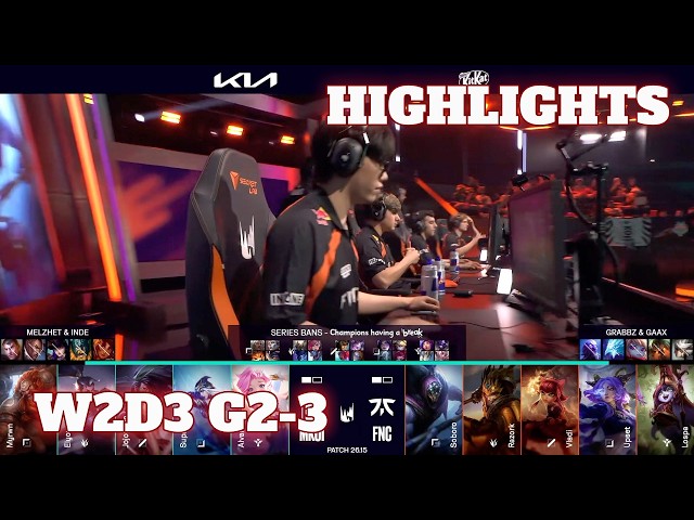 MKOI vs FNC - Game 3 Highlights | Week 2 Day 3 LEC Summer 2026 | Movistar KOI vs Fnatic G3 W2D3