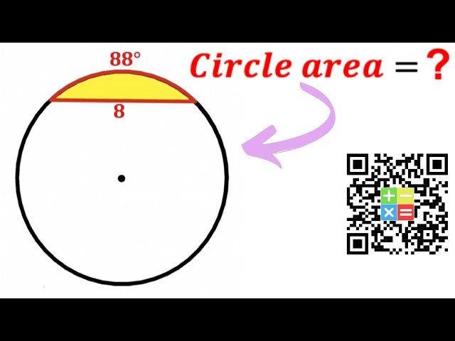Can you find area of the Circle? | (Trigonometry) | #math #maths | #geometry